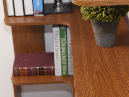 L-Shaped Corner Bookshelf