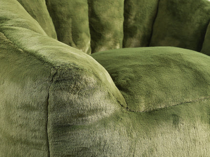 Beanbag Chair, Beanbag Sofa Chair With Armrests Stuffed High Density Foam