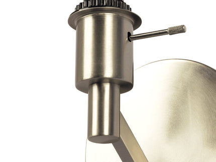 Nebula - Base Wall Lamp With Rotary Switch Shade - Brushed Nickel / Silver / White