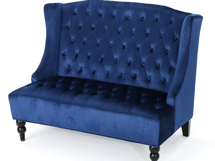 Nurturing - Upholstered Loveseat With Wing Back And Diamond Tufting