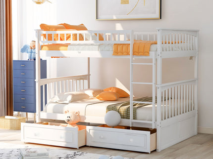 Bunk Bed With Drawers, Convertible Design