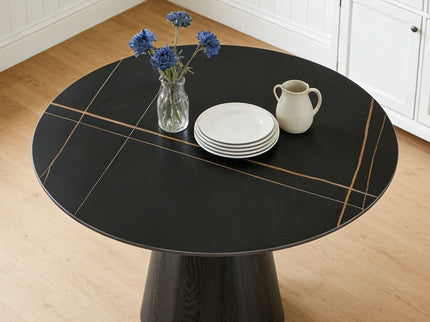 Round Dining Table - Black