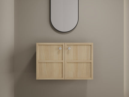 Modern Wall Mounted Bathroom Vanity With Soft Closing Doors