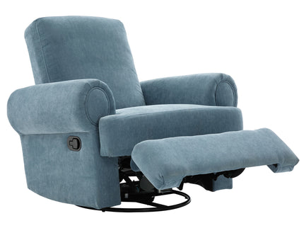 Manual Swivel Recliner Rocker Chair With Adjustable Backrest