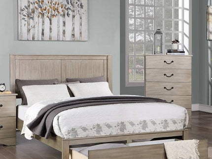 Bed With 2 Panel Headboard