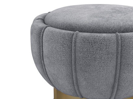 Inez - Round Upholstered Ottoman