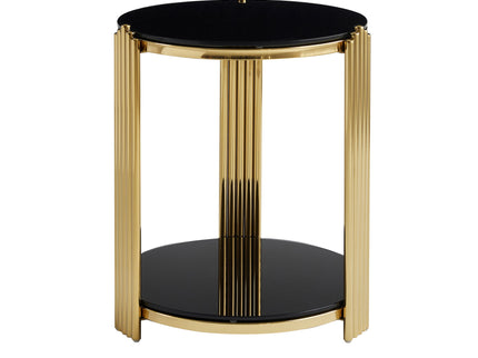Round Table With Double Layer Storage