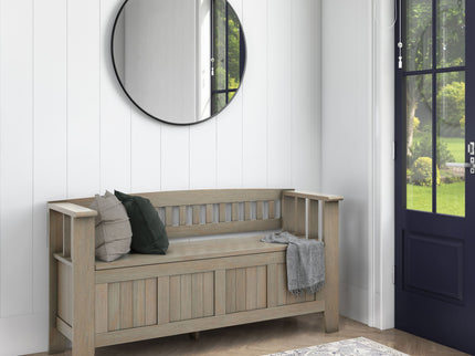Acadian - Entryway Storage Bench, Handcrafted