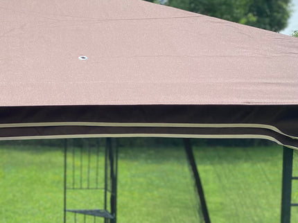 Patio Double Roof Gazebo Replacement Canopy Top Fabric