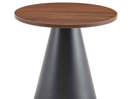 Nesting Coffee Table, Adjustable Foot Pads For Living Room (Set of 2) - Walnut / Black