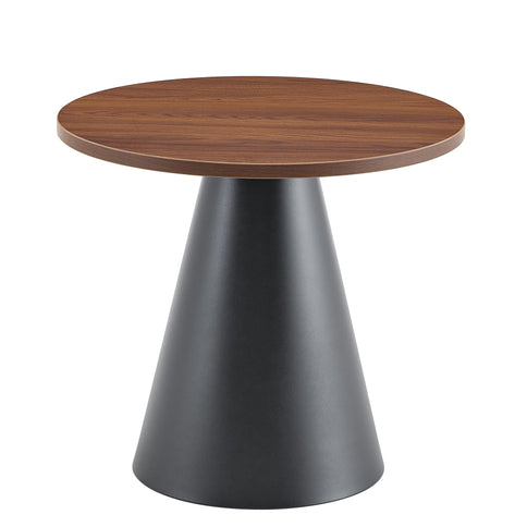 Nesting Coffee Table, Adjustable Foot Pads For Living Room (Set of 2) - Walnut / Black