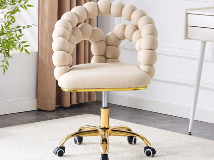 Puffy Bubble, Ball Chain Accent Chair With 5 Claw Casters