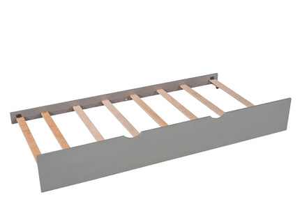 L Shaped Platform Bed With Trundle And Drawers Linked With Built In Desk