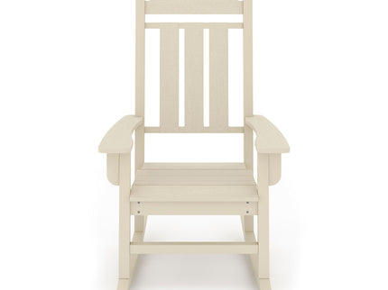 Traditional Porch Rocker Classic HDPE Poly Lumber For Porch, Patio, And Garden Comfort