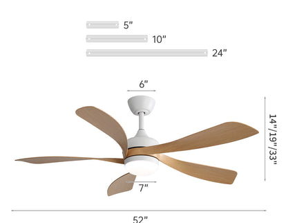 Ceiling Fan & DC Motor And Integrated Light