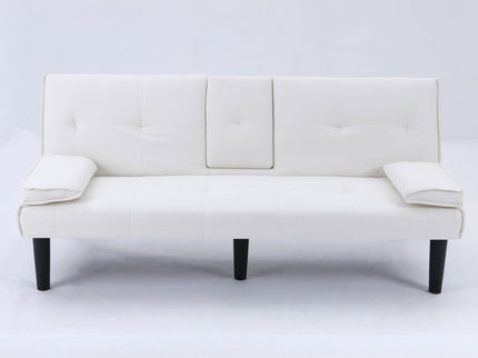 Sofa Bed With Foldable Design And Cup Holder