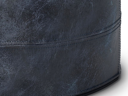 Connor - Handcrafted Round Pouf