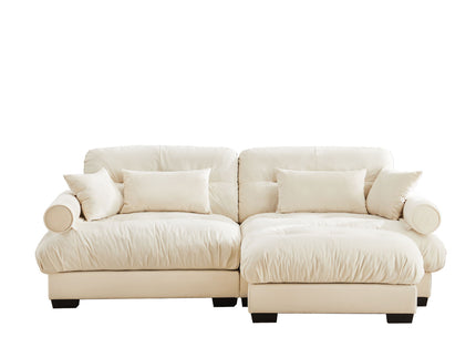 Super Comfort Oversized Modular Sectional Sofa With Movable Ottoman
