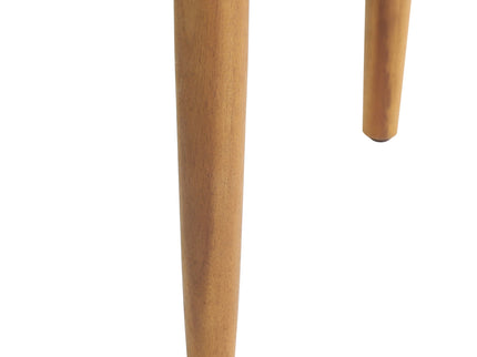 Outdoor Square Side Table With Slatted Top And Wood Frame - Teak