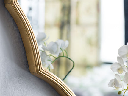 Round Sunburst Wall Mirror With, Wall Decor Mirror For Entryway Bedroom Living Room - Gold