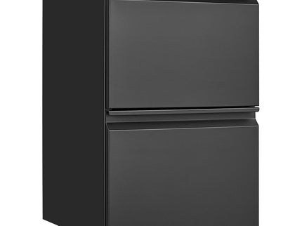 2 Drawer File Cabinet With Lock, Metal Under Desk Rolling Filing Cabinet Fits Letter / Legal / A4 Size For Home Office, Mobile Filing Cabinet