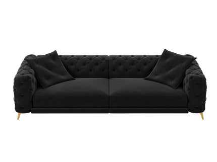 3 In 1 Convertible Sleeper, Deep Seat Pull Out Sofa Bed, Button Tufted