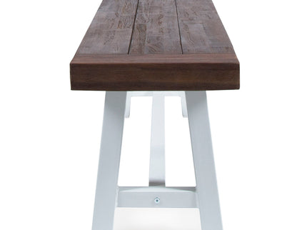 Tranquilizer - Outdoor Acacia Wood Bench With Slat Panel Design