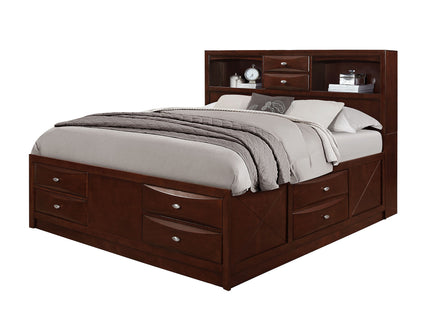 Lucille - Bed With Storage And Bookcase Headboard