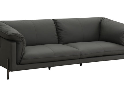 Tadi - Top Grain Leather Sofa - Black