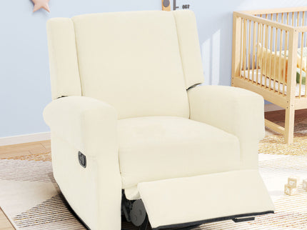 Manual Recliner Chair With Swivel Rocker Function, Dual Recline Angles