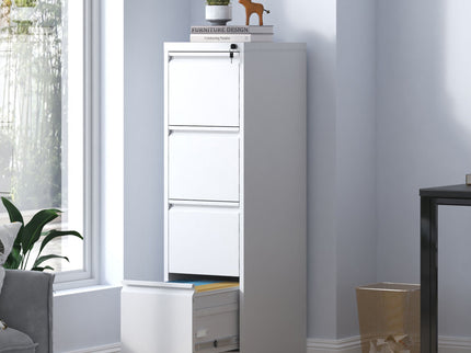 Steel Drawer Vertical File Cabinet With Lock For A4 Legal / Letter Size