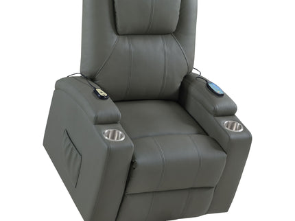 Macklin - Power Lift Massage Recliner With Heat And Dual Cupholders