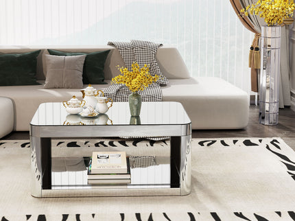 Coffee Table, Rectangular - Silver