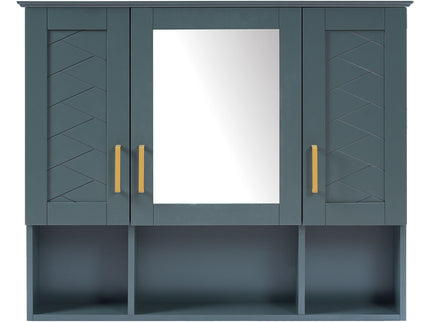 Modern Wall Mounted Medicine Cabinet With Adjustable Shelves, Soft Close Doors, High Define Mirror