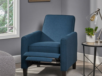 Upholstered Push Back Recliner Chair For Living Room