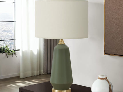 Lighting, Table Lamp, Green Ceramic, Contemporary - Green