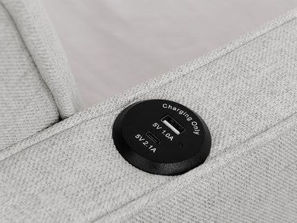 Daybed With Pop Up Trundle And USB Charging Armrest