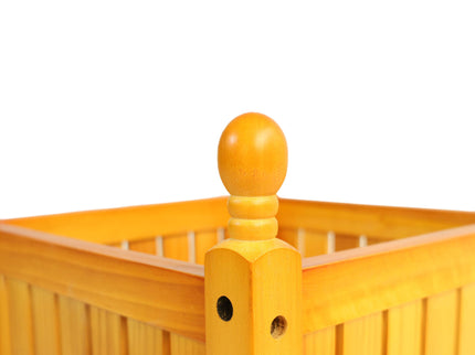 Square Outdoor Flower And Herb Pot - Teak
