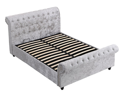 Hartfried - Queen Size Upholstered Storage Bed - Beige