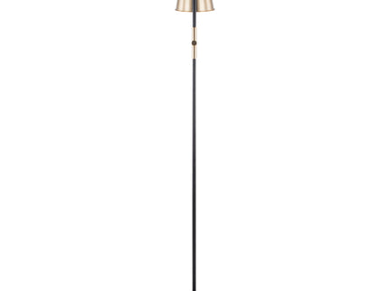 Metric - Industrial Floor Lamp - Black / Antique Brass