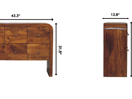 Darcy - 3 Over 3 Drawer Chest - Brown