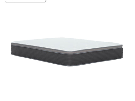 12'' Queen Size Hybrid Mattress In A Box, Plush Gel Memory Foam Mattress Top With Pocket Coil Base - Gray / White