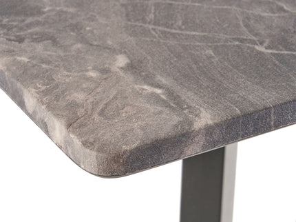 Modern Bar Height Dining Table, Rubberwood Legs And Laminate Table Top