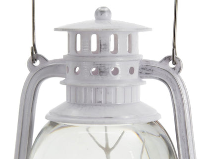 Christmas Plastic / Resin Lantern With Snowman & Tree LED / Water Spinning / 6 Hours Timer, 3*AA Batteries Required - White / Multi