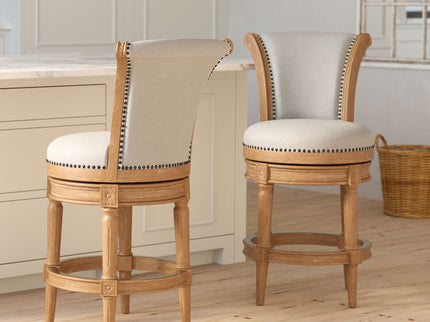 Swivel Barstool With High-Back