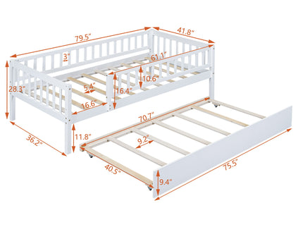 Multi Functional Wooden Daybed Bed
