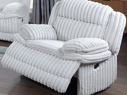 Contemporary Manual Motion Glider Recliner Chair With Padded Armrests And Smooth Rocking Function