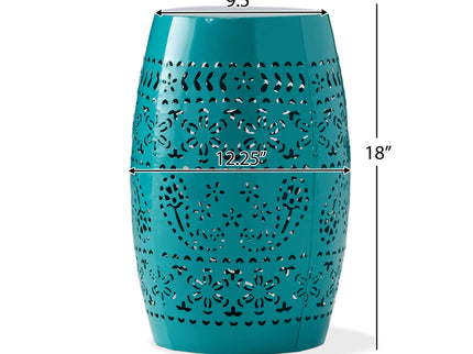 12" Outdoor Lace Cut Side Table
