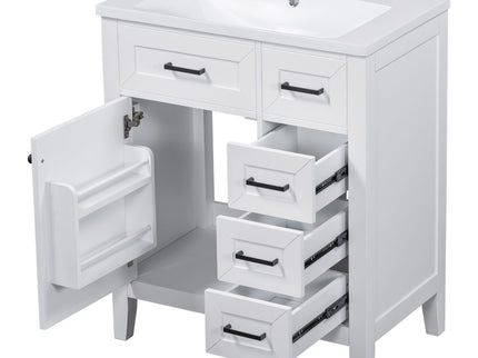 Modern Bathroom Vanity With Sink Combo, 3 Drawers