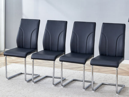 Modern Dining Chairs With High Backrest And Sturdy Legs